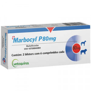 Marbocyl P Cães e Gatos de 35 a 50kg - 80 mg